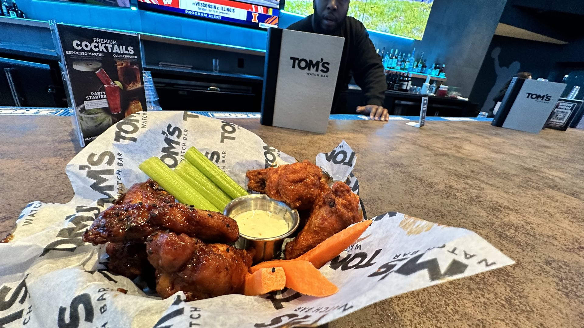 Tom's wings