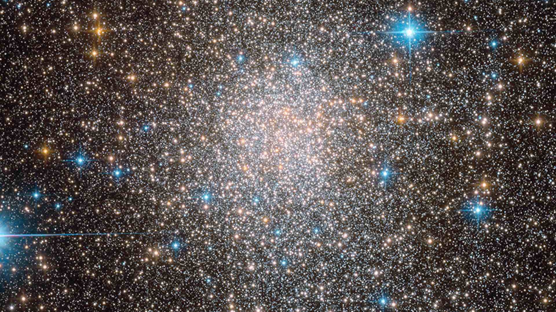 A bright globular cluster of stars 19,000 light-years from Earth