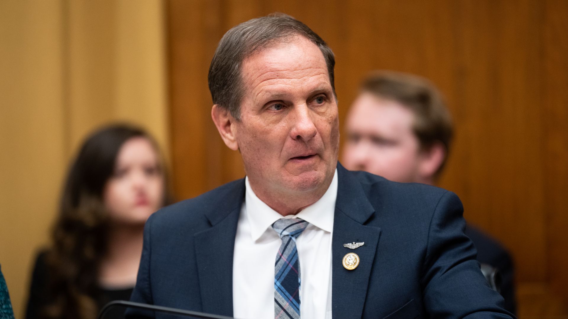 Rep. Chris Stewart, R-Utah, sits at a Congressional hearing in February. Photo: Bill Clark/CQ-Roll Call, Inc via Getty Images