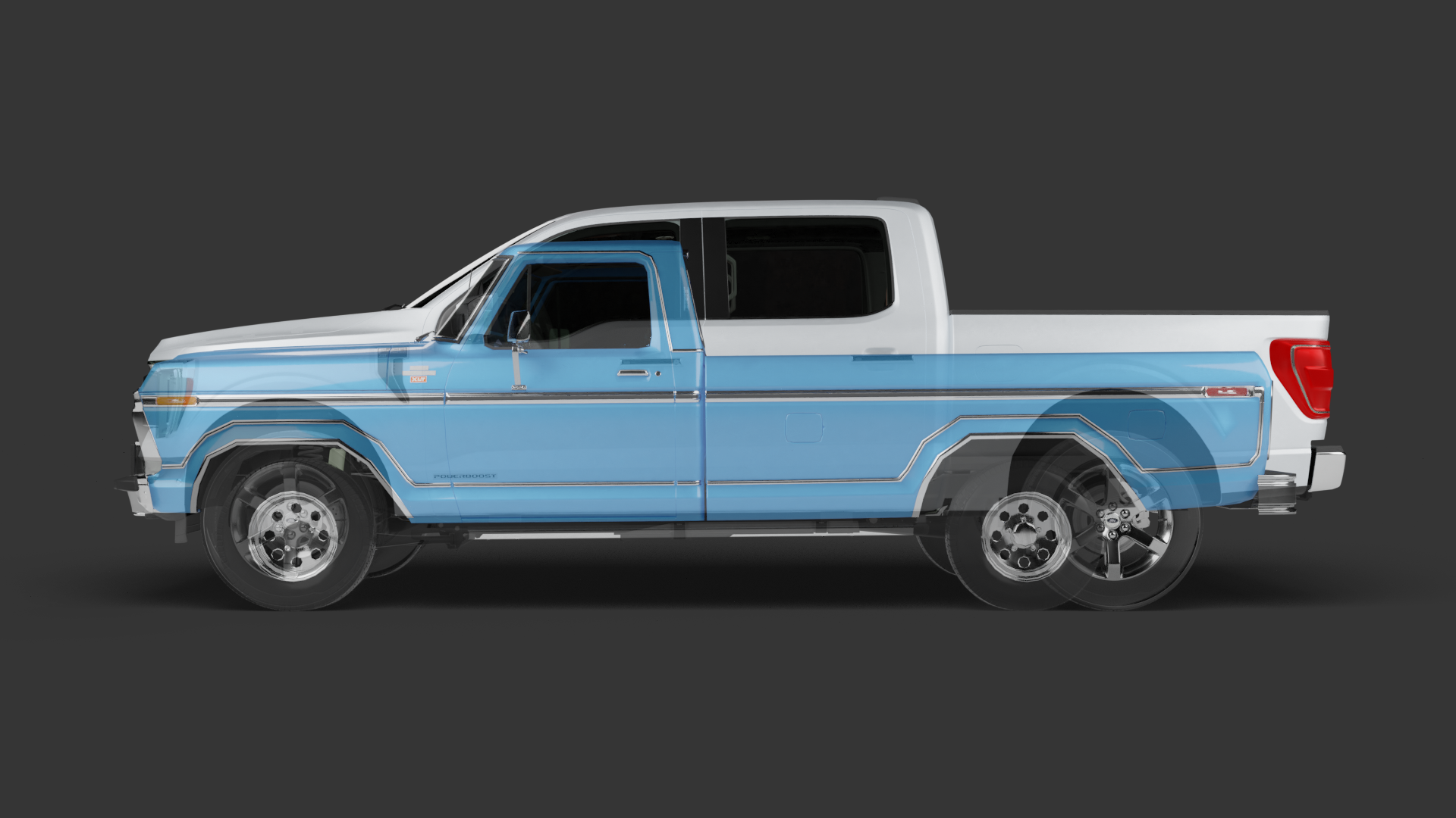 ford pickup truck side view
