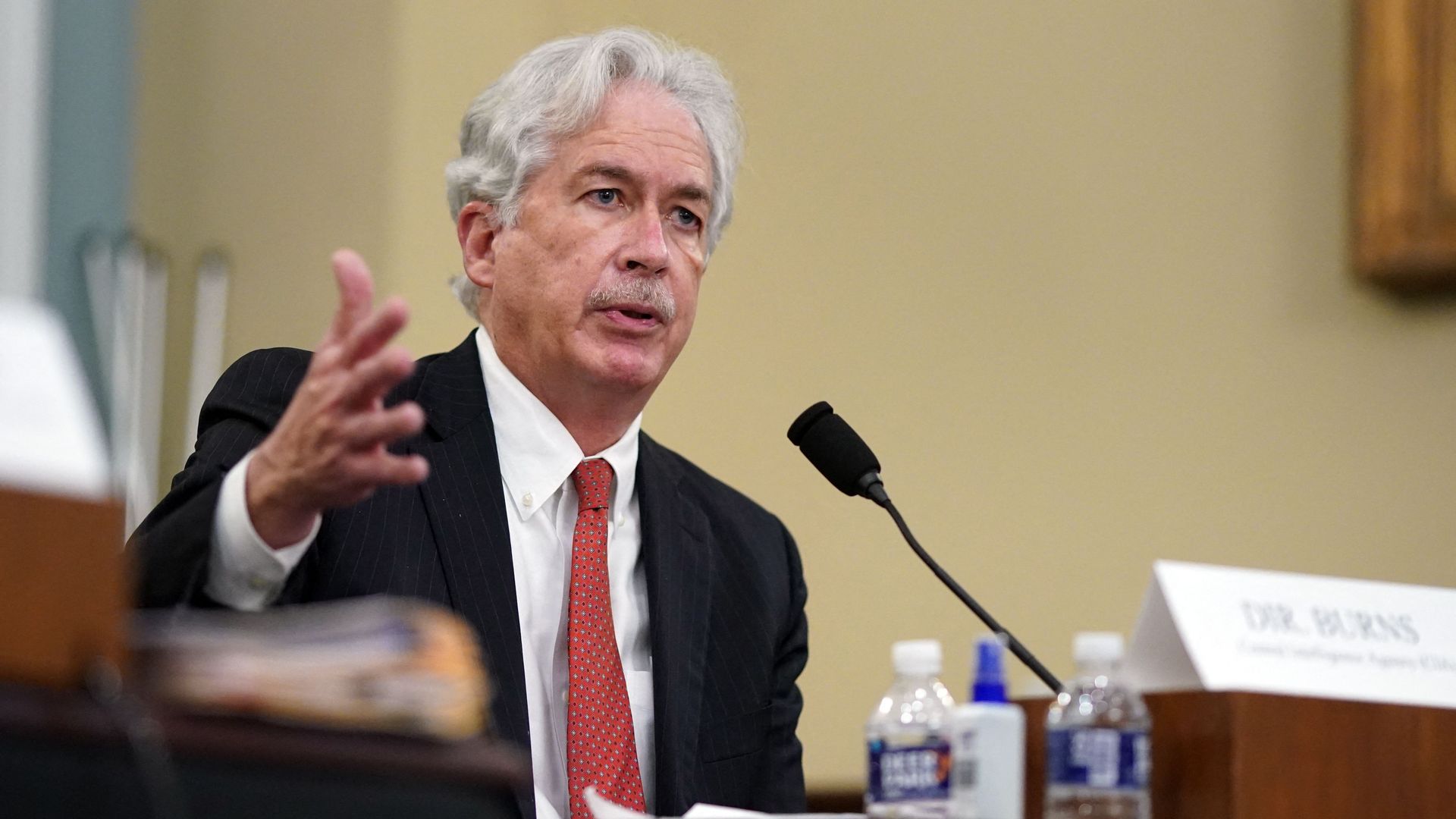 CIA Director William Burns testifying before a House committee in April 2021.