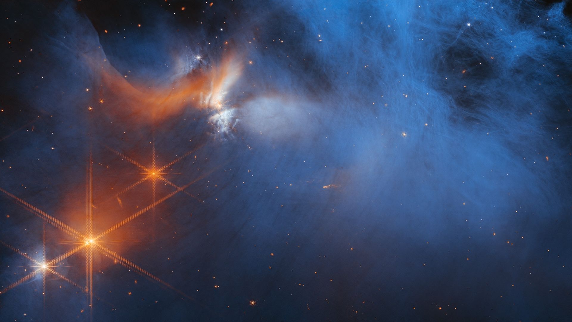 A molecular cloud of ice