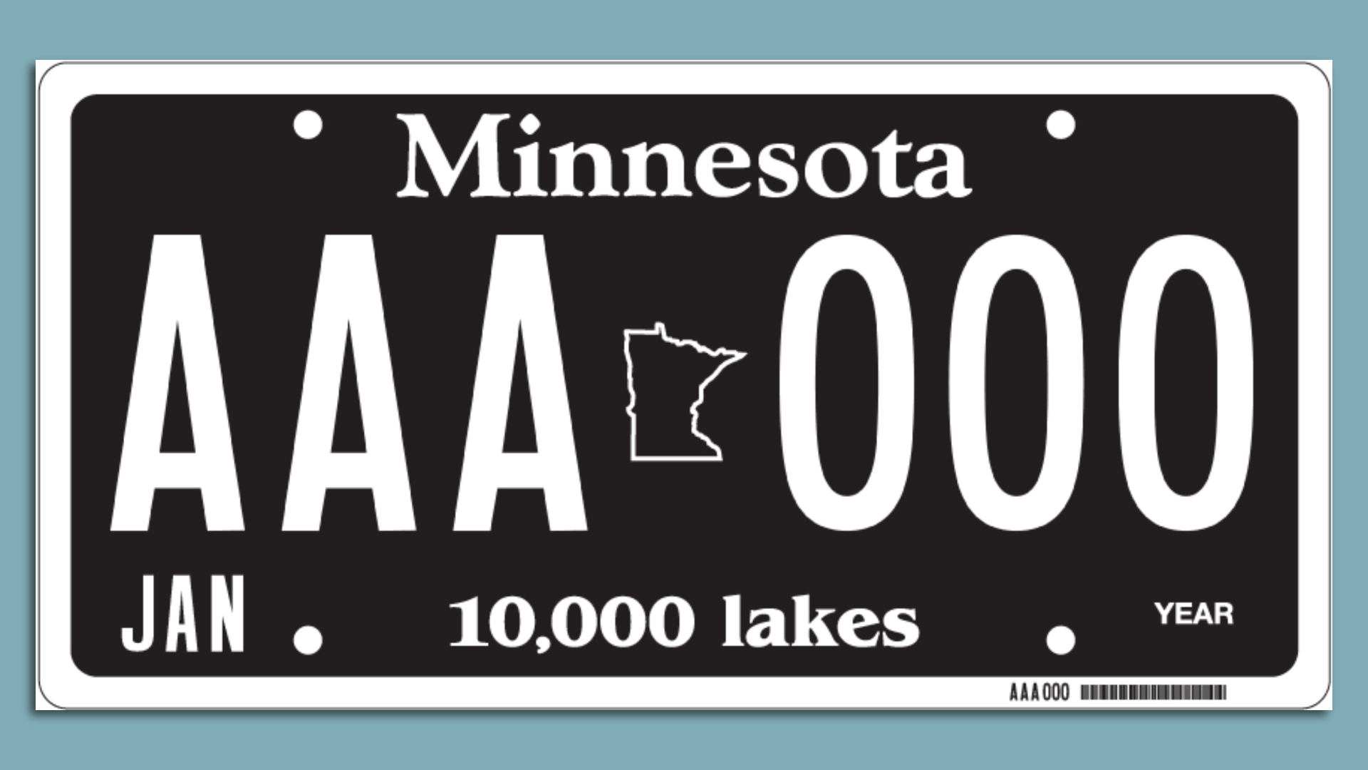Minnesota blackout license plate sales to begin Jan. 1 - Axios