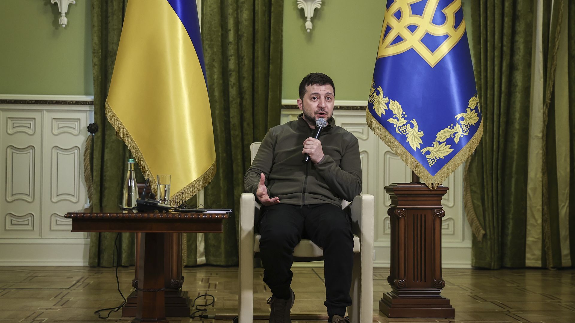 Zelensky speaking