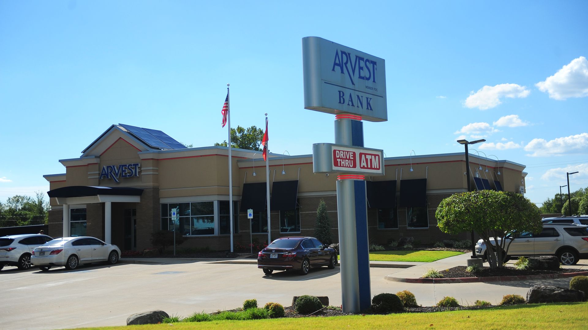 An Arvest Bank branch in Fayetteville, Arkansas. 