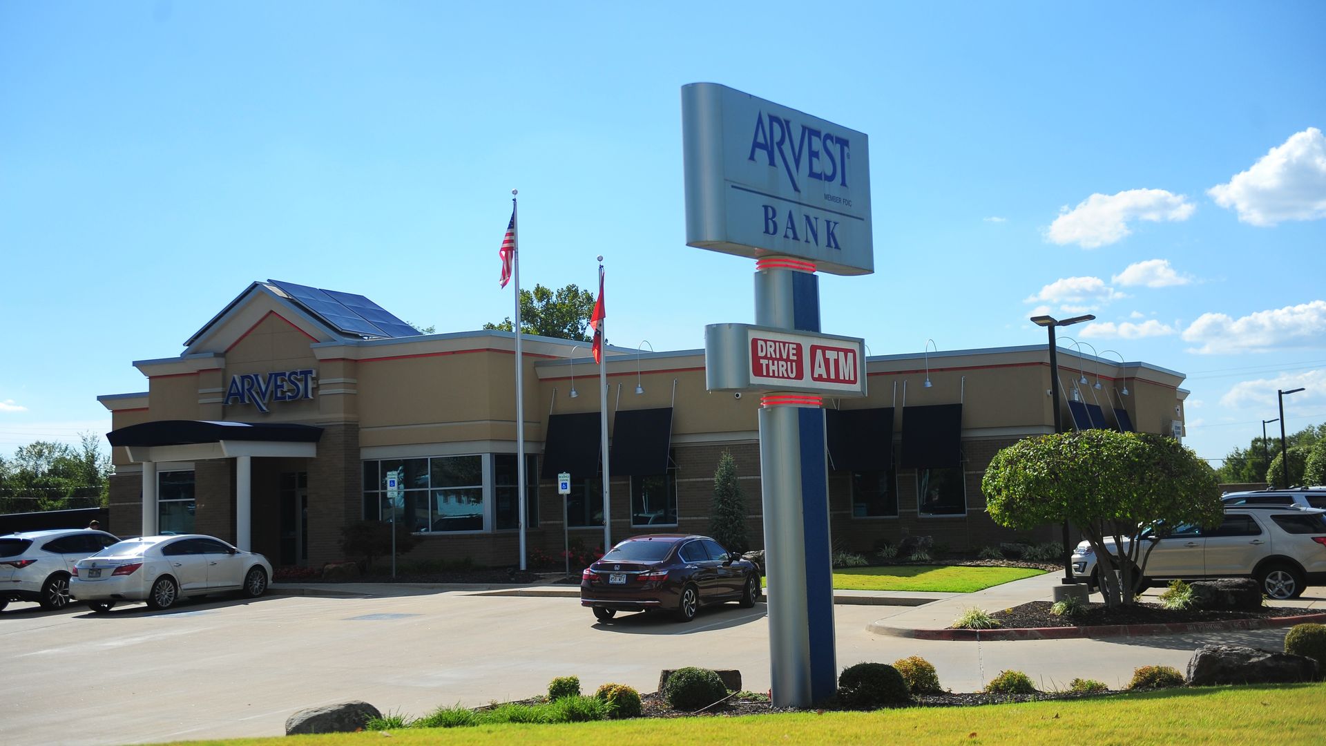 An Arvest Bank branch in Fayetteville, Arkansas.