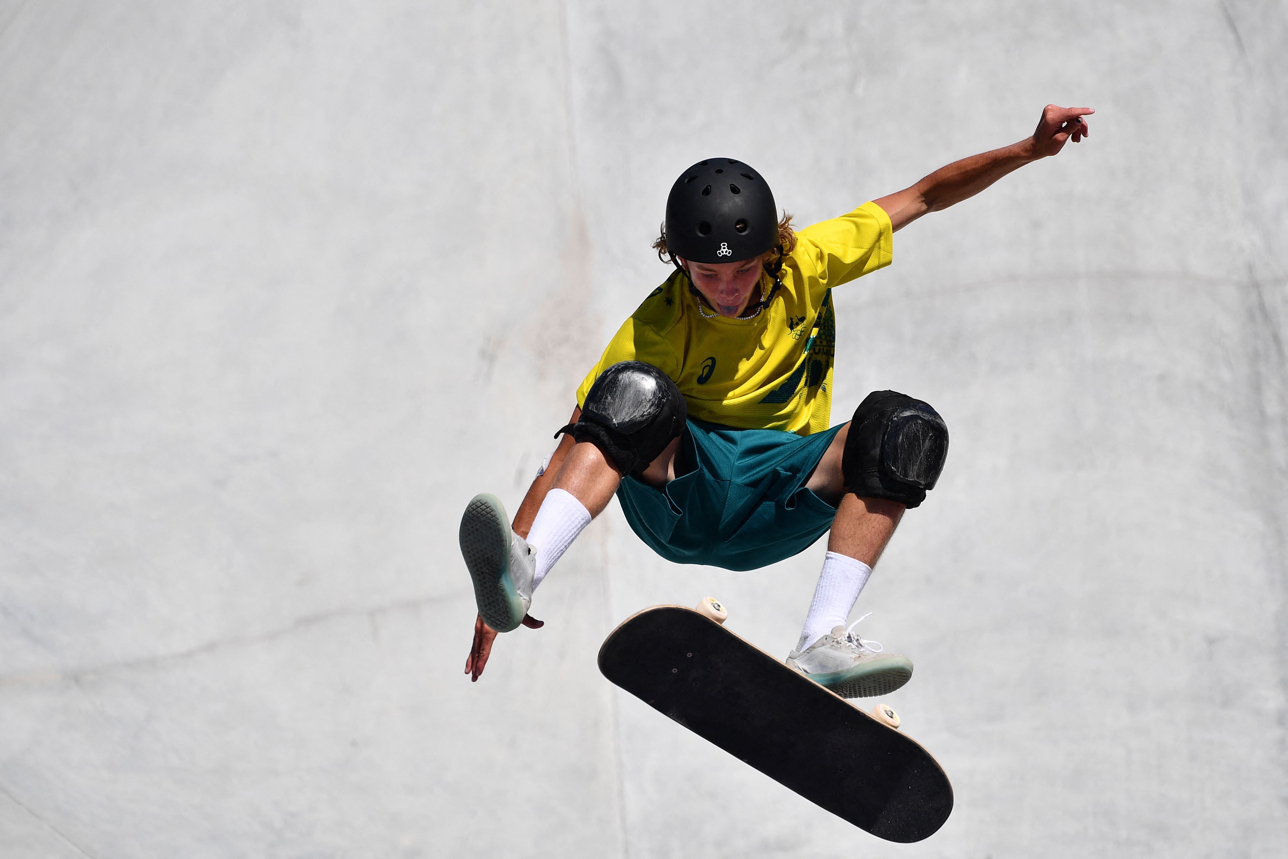  Australia's Keegan Palmer competes in the men's park final during the Tokyo 2020 Olympic Games on August 05