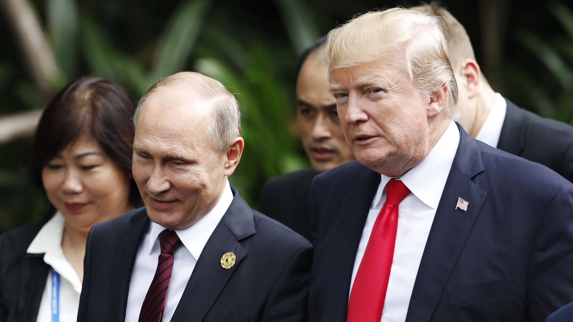 Donald Trump and Vladimir Putin.