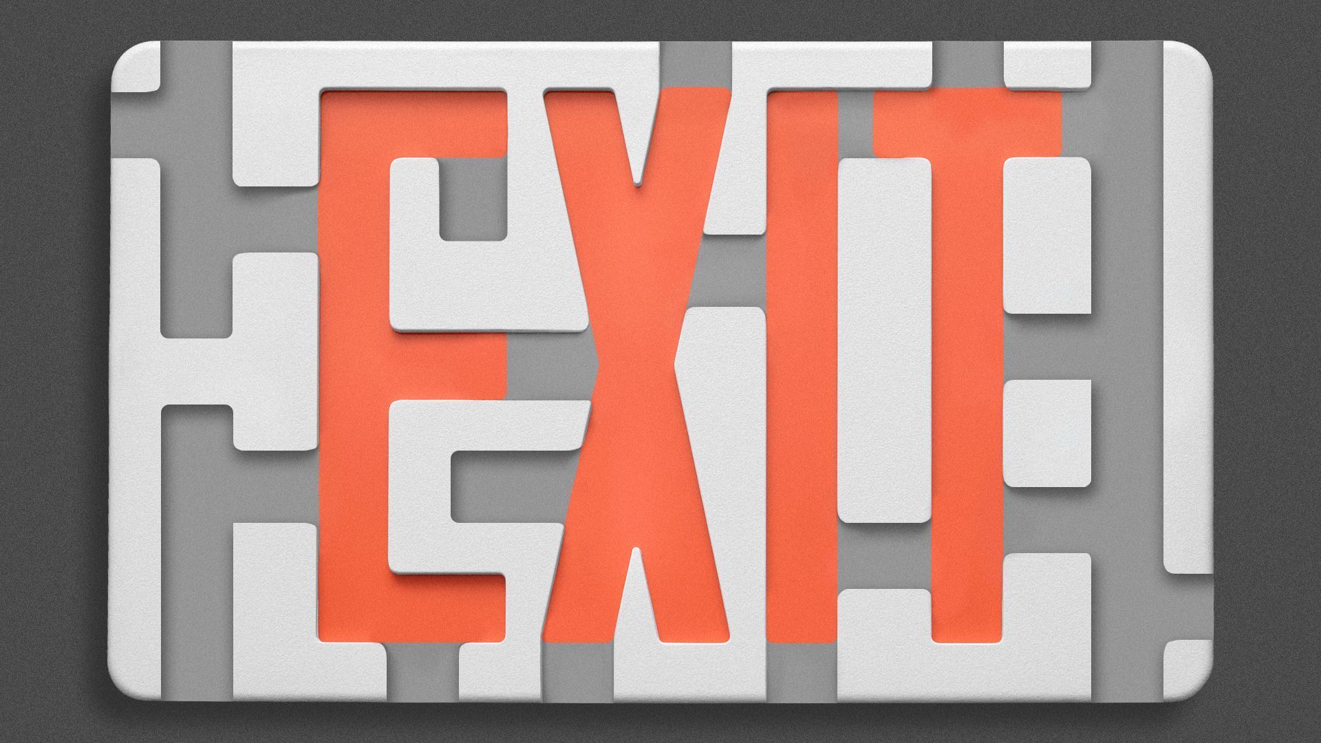 EXIT sign