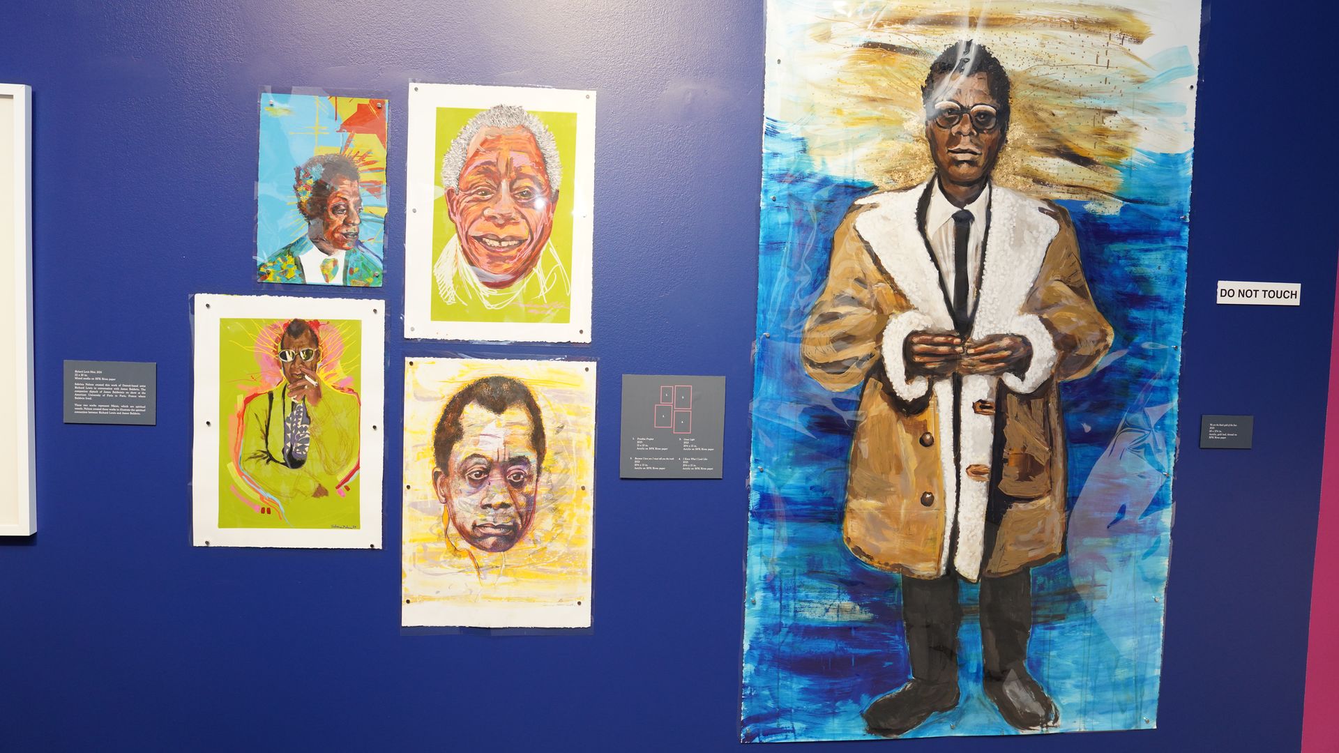 Artist Sabrina Nelson’s James Baldwin exhibit.  