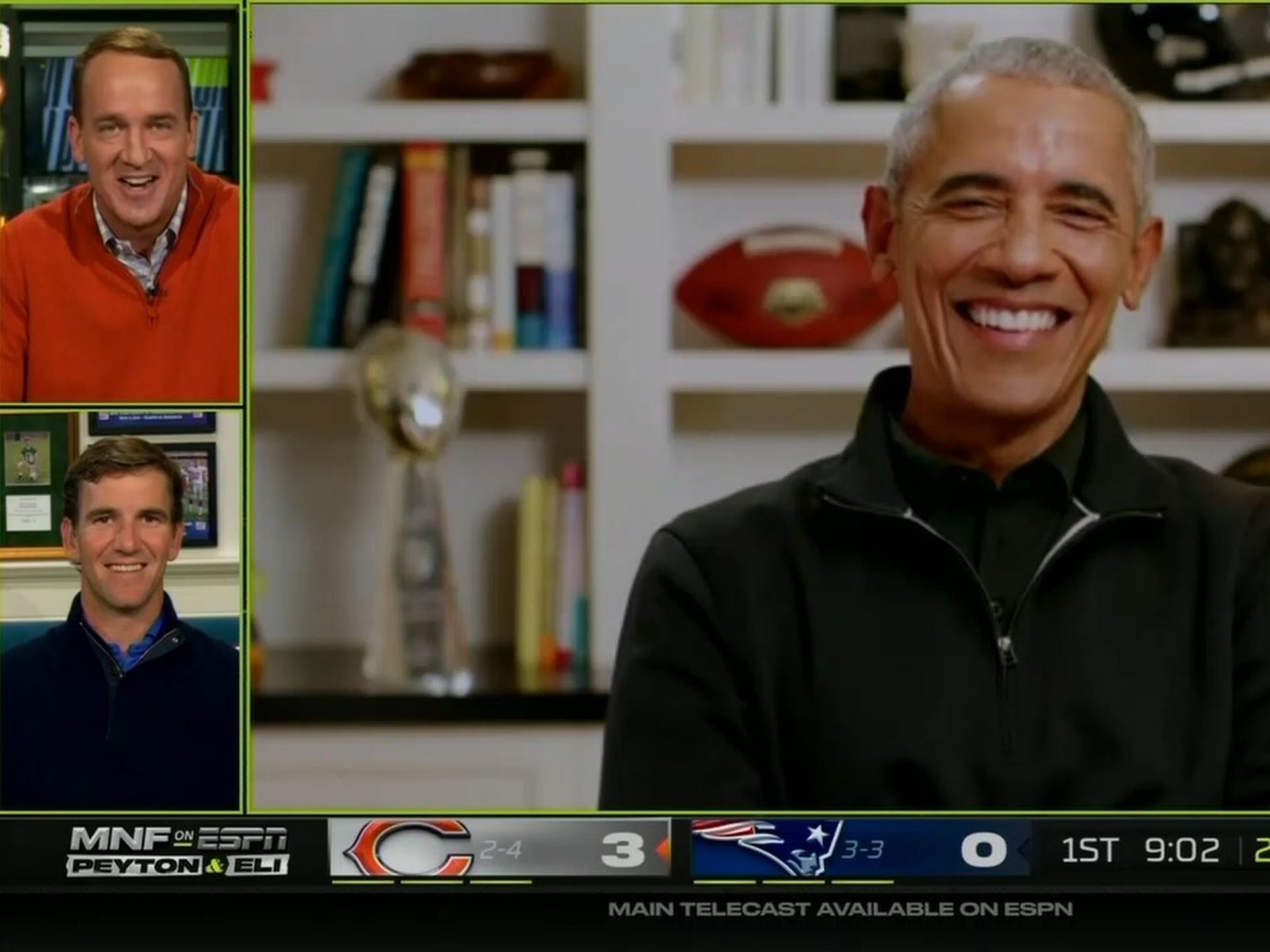How ESPN's 'Manningcast' landed Obama