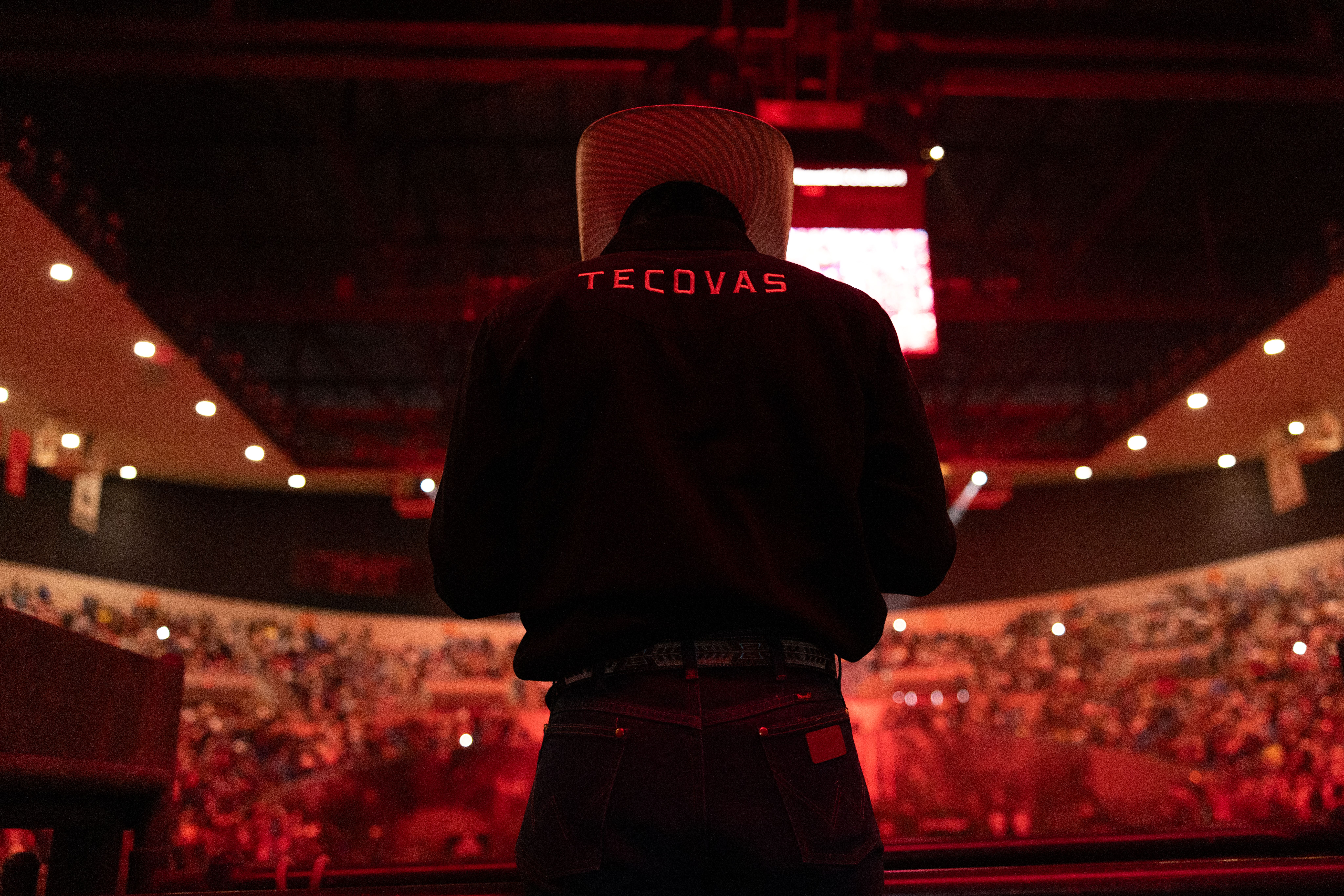Cowboy Keaon Griffin at a previous "8 Seconds Rodeo" event. 