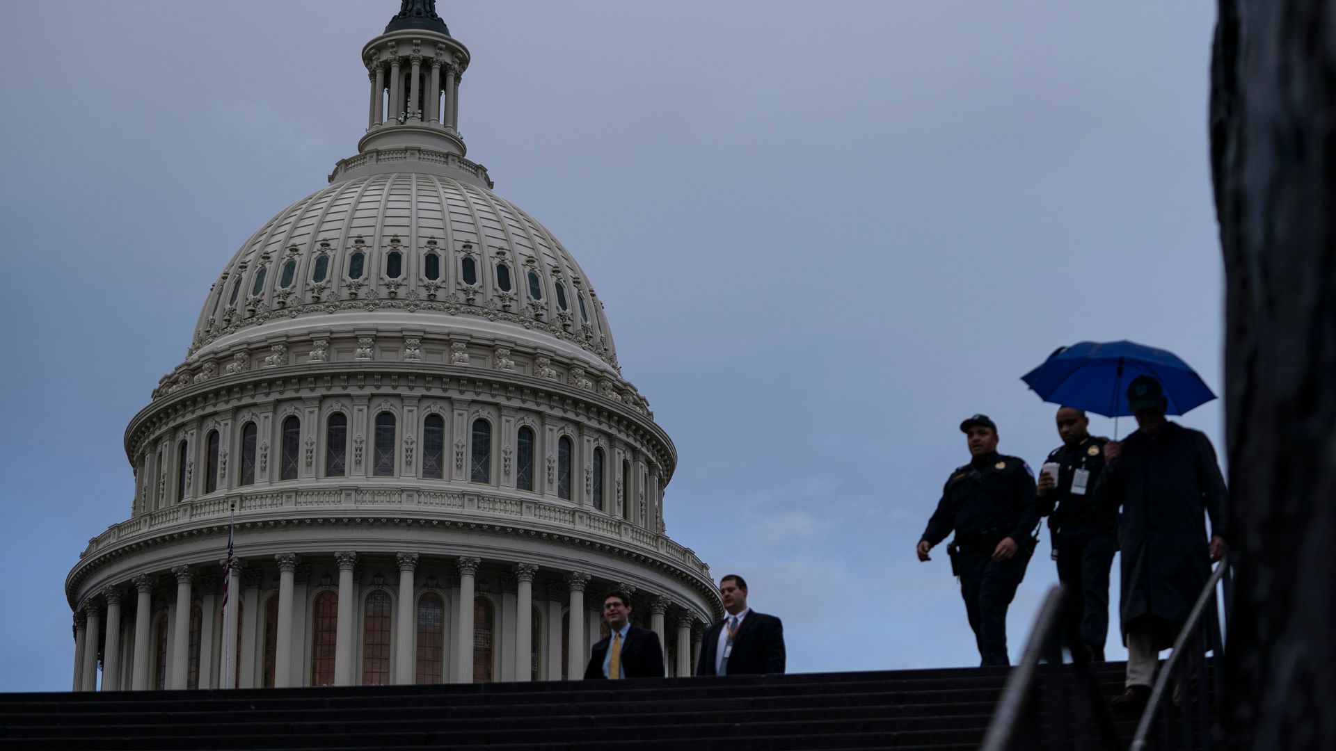 In this image, the dome of the Capitol is seen in DC