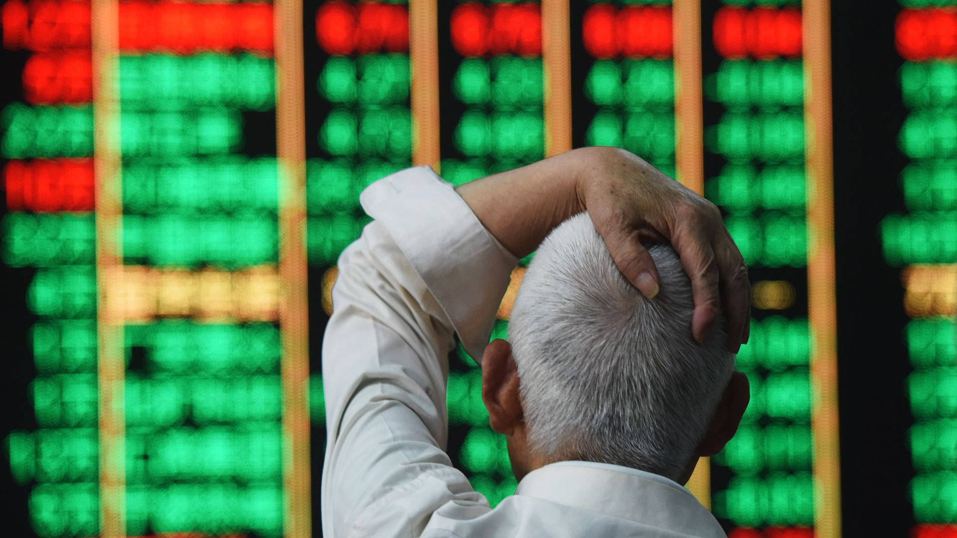 China's stock market dropping