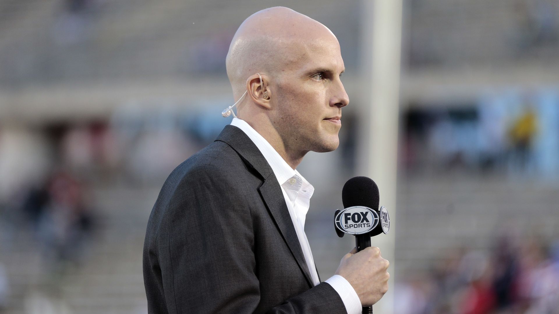 Grant Wahl, soccer journalist, at a World Cup match in Hartford, Conn.