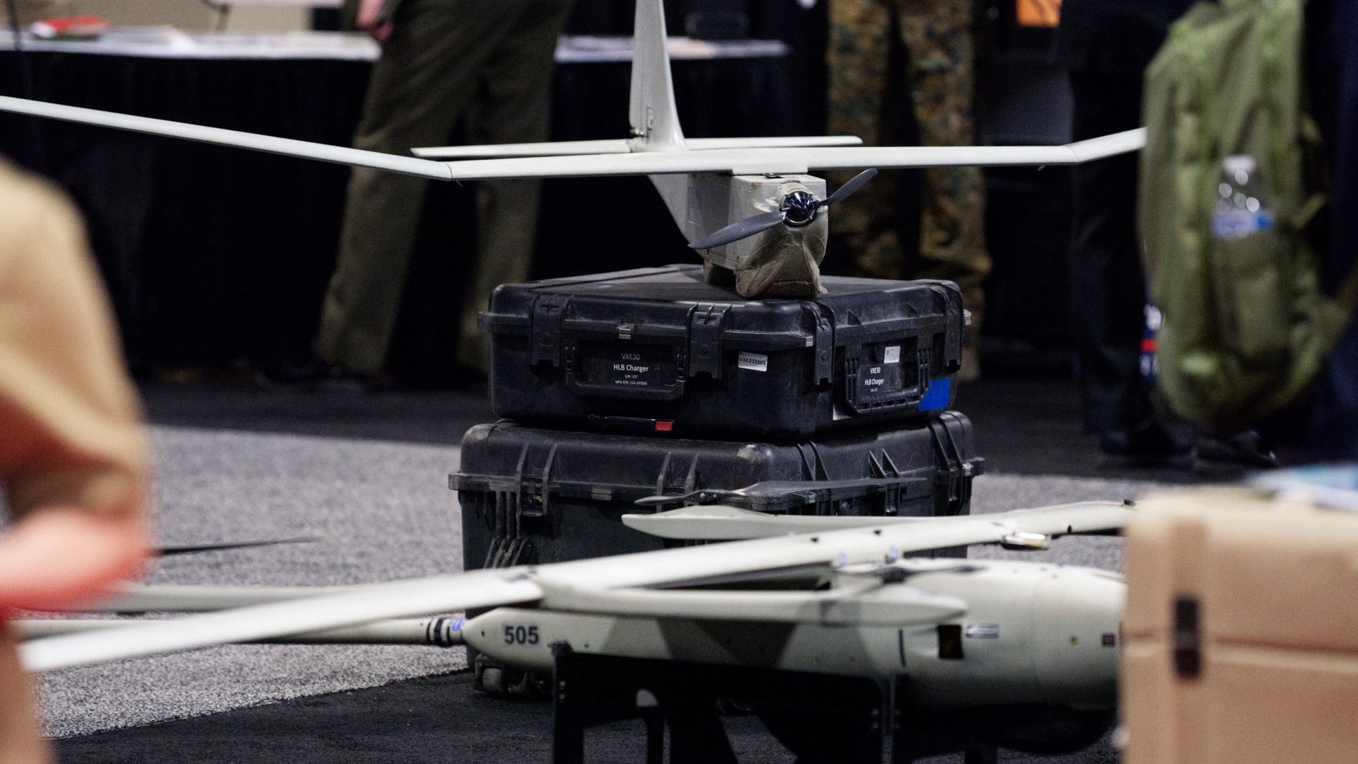 CUAS Task Force soldiers operate anti-drone systems in a field test