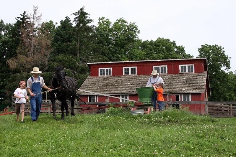 A photo of Living History Farms.