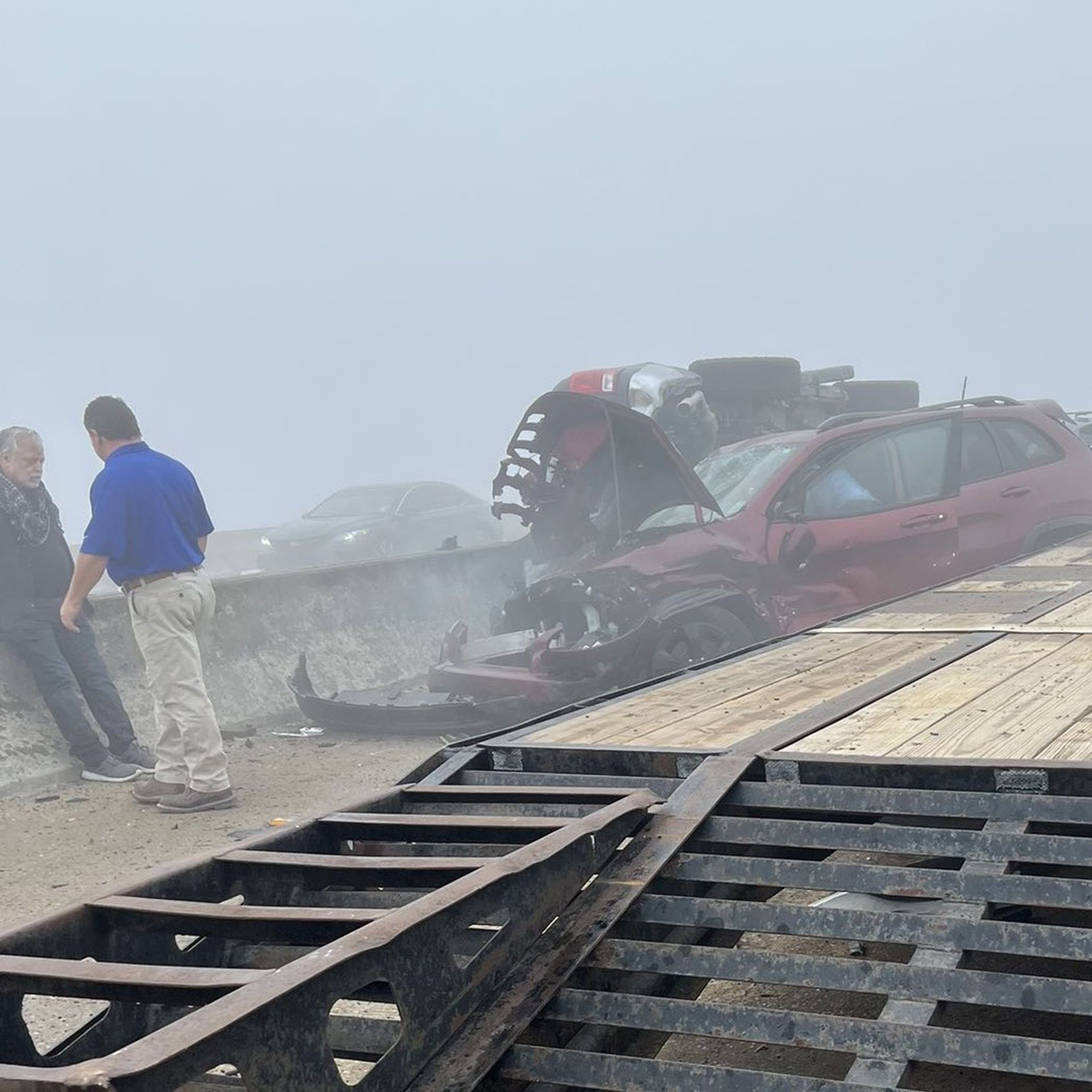 Louisiana 'super fog' kills 7 in massive car pile-up