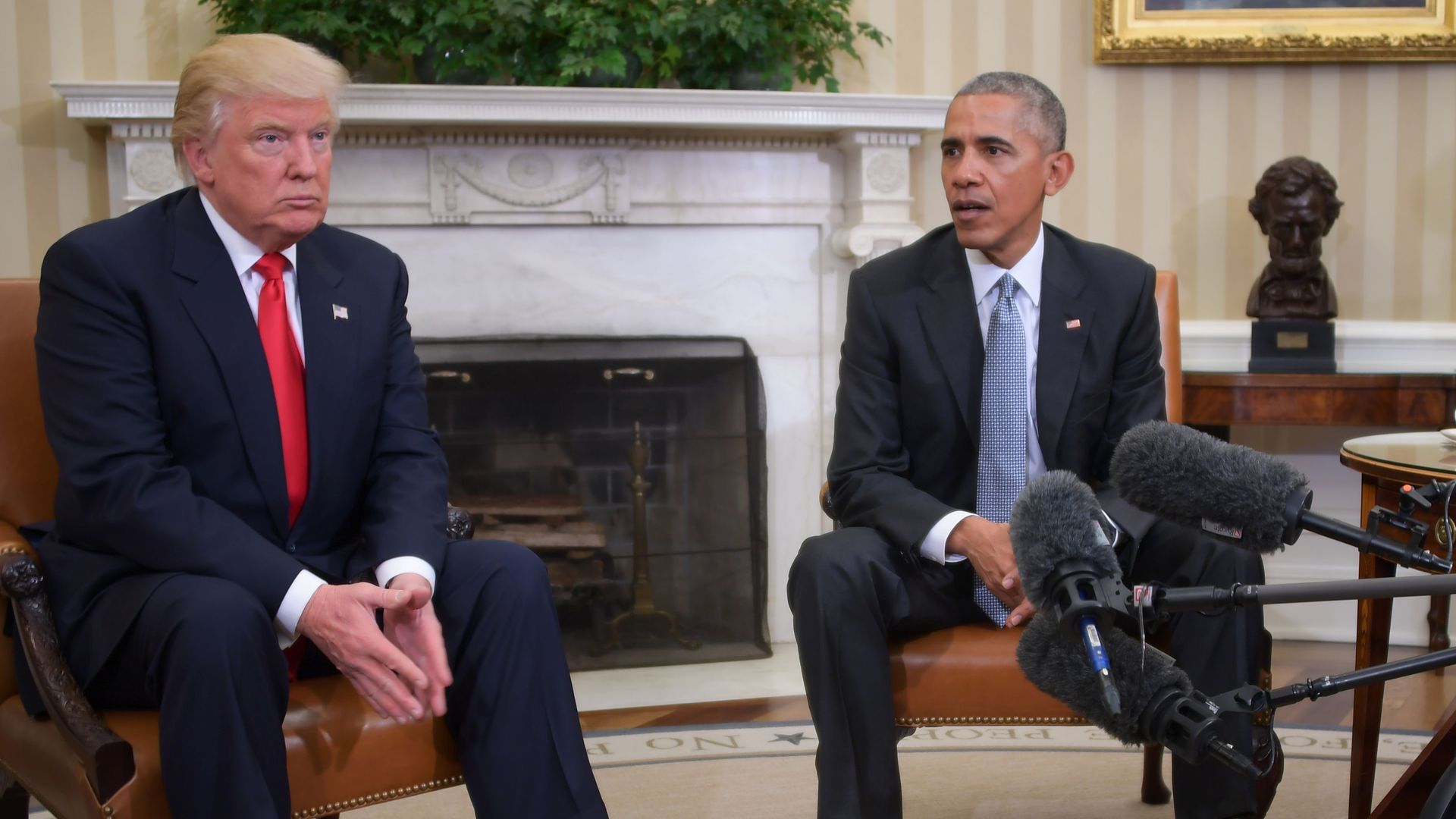President Barack Obama meets with President-elect Donald Trump to update him on transition planning.