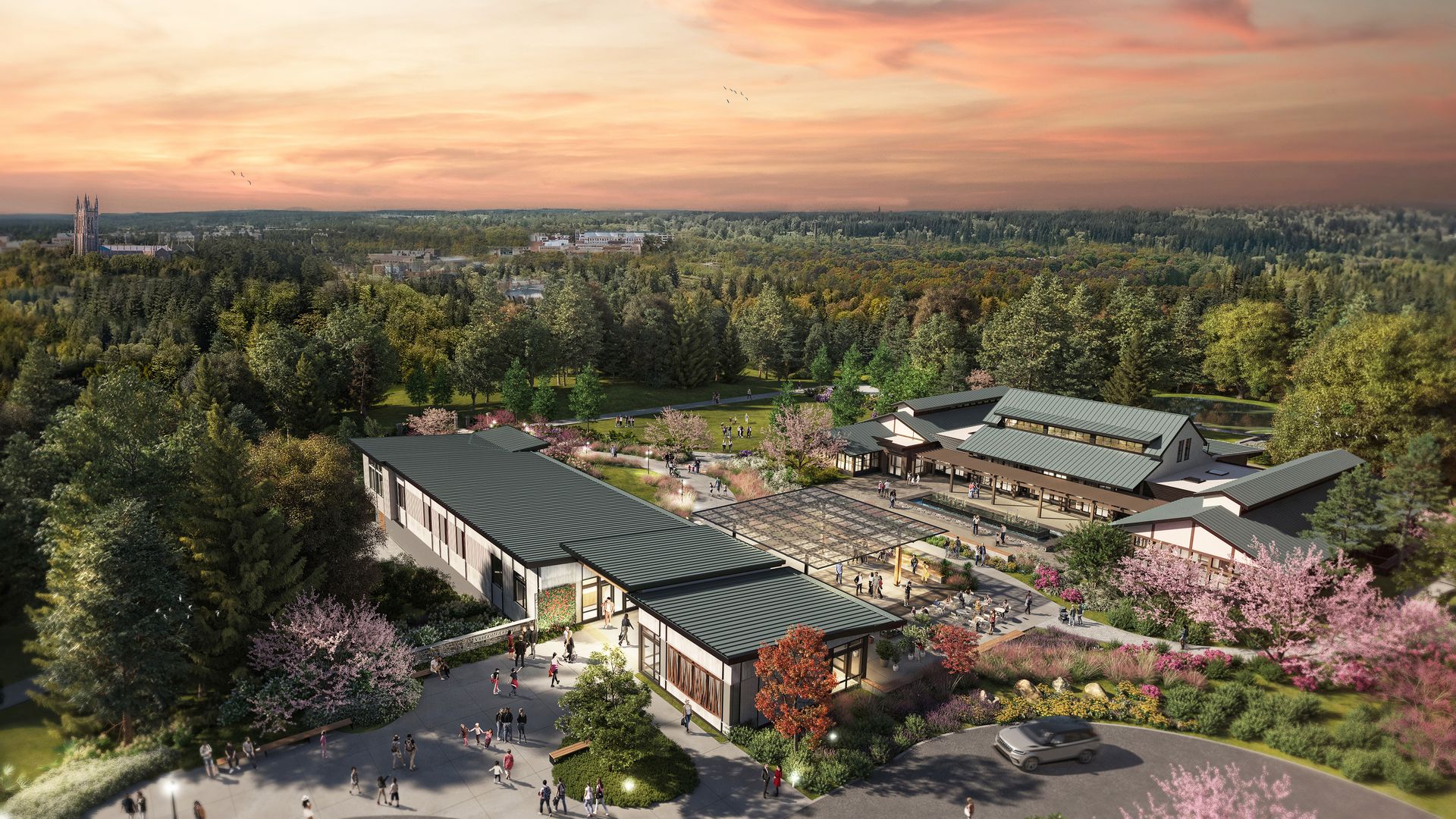 Sarah P. Duke Gardens welcome center rendering