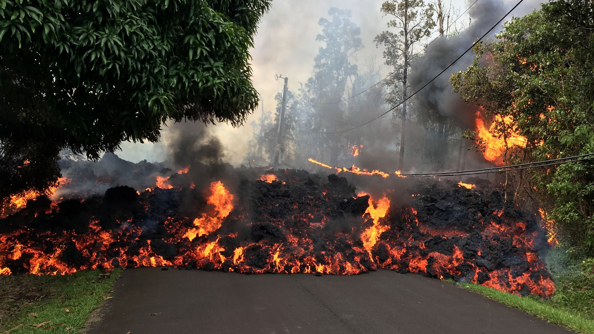 Lava on the street
