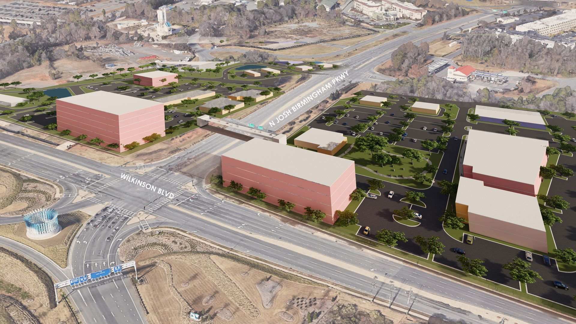 rendering of the Charlotte airport