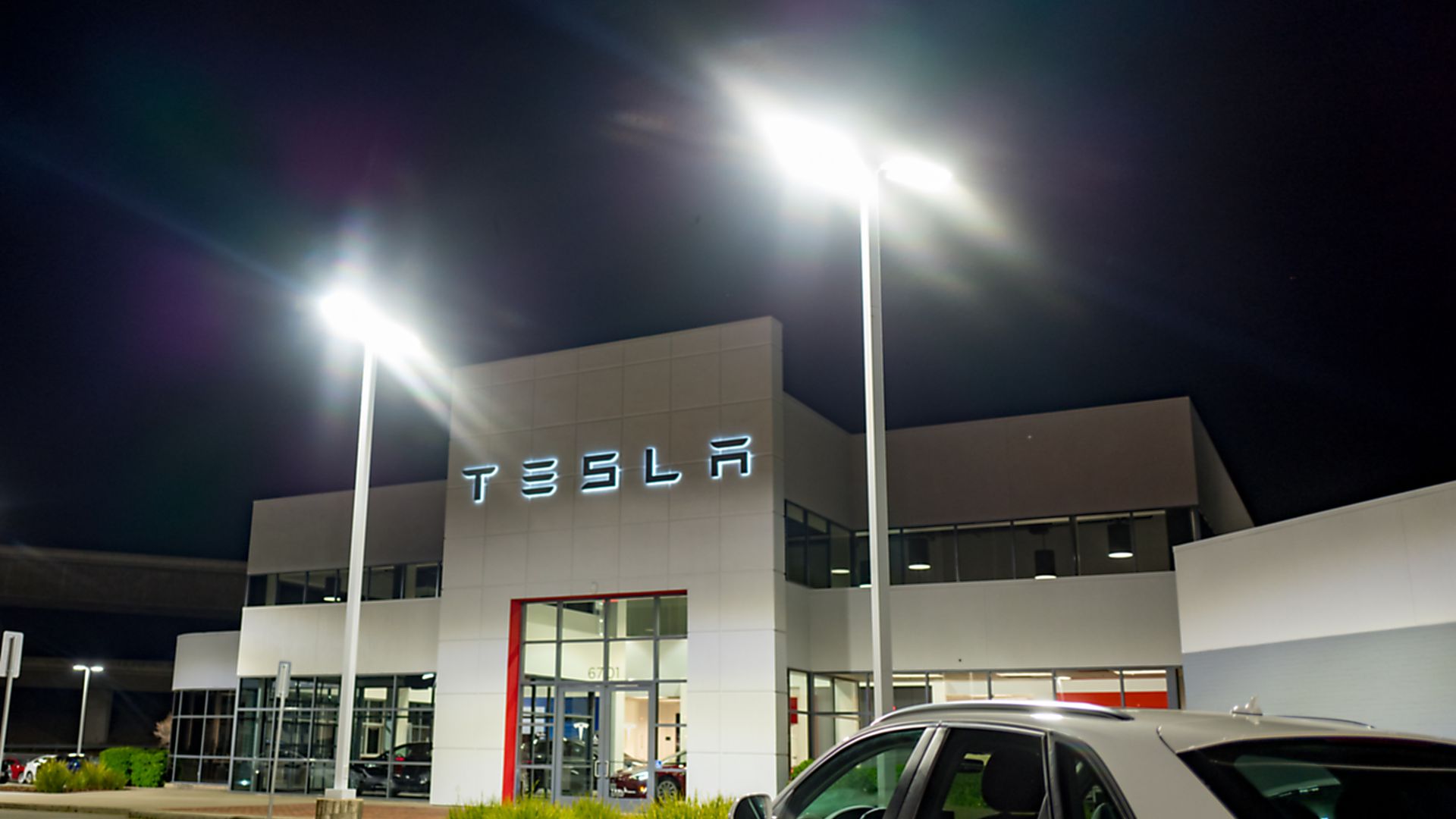 A Tesla dealership