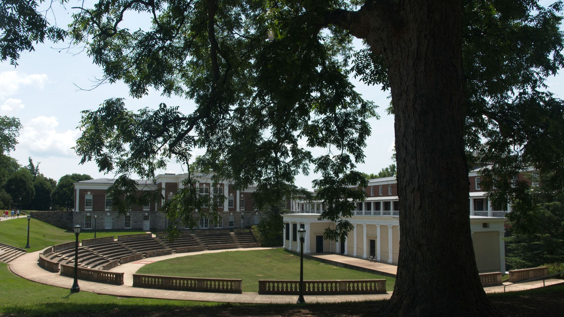 McIntire Amphitheater at the University of Virginia, Charlottesville, Virginia. 