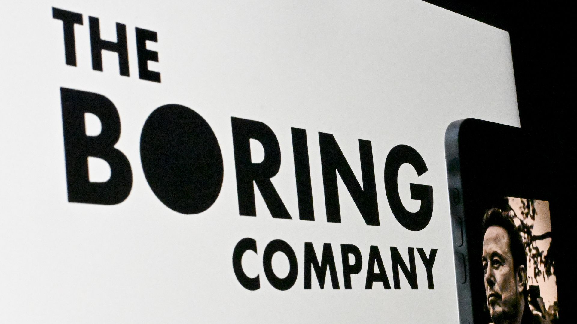 The logo for the Boring Company