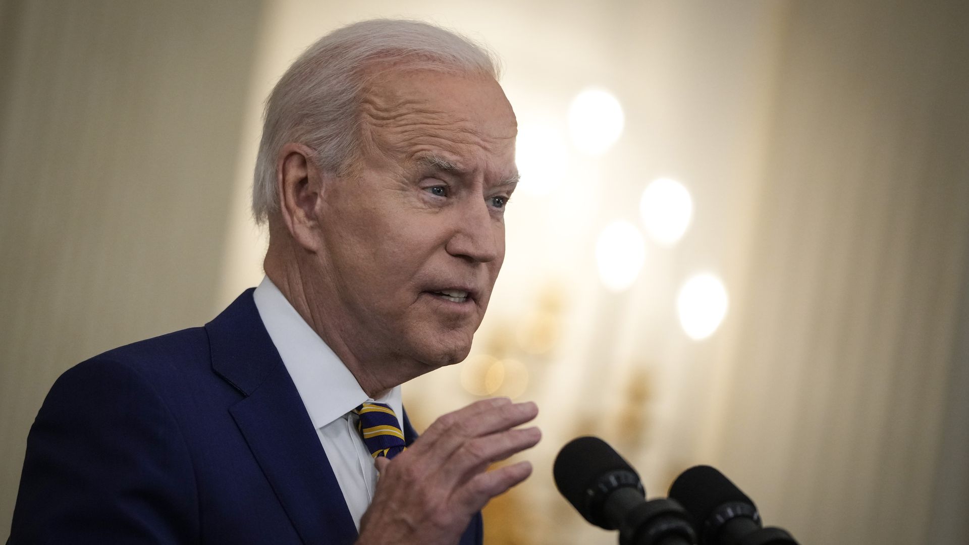 U.S. President Joe Biden speaks about the nation's COVID-19 response.