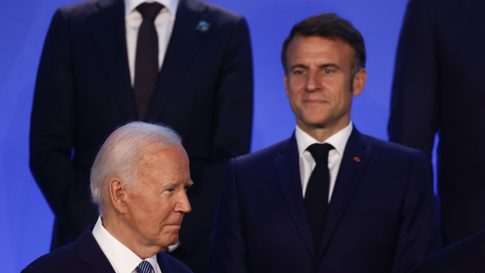 This is Biden and Macron