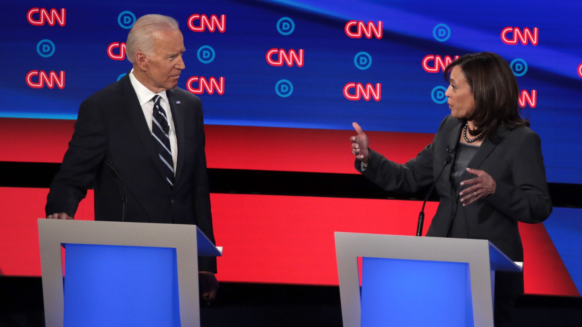 Former Vice President Joe Biden and Sen. Kamala Harris
