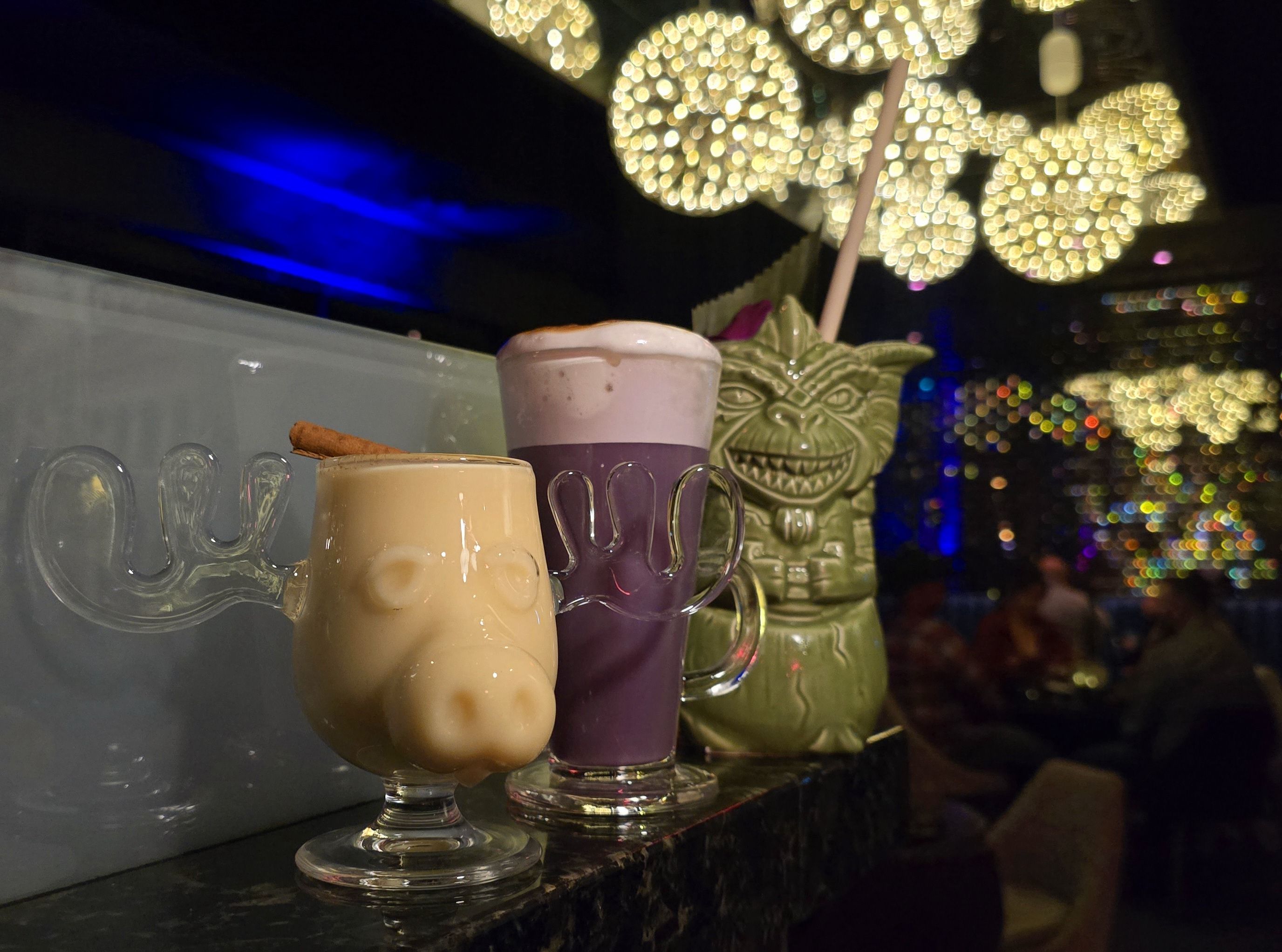 Holiday-themed cocktails. 