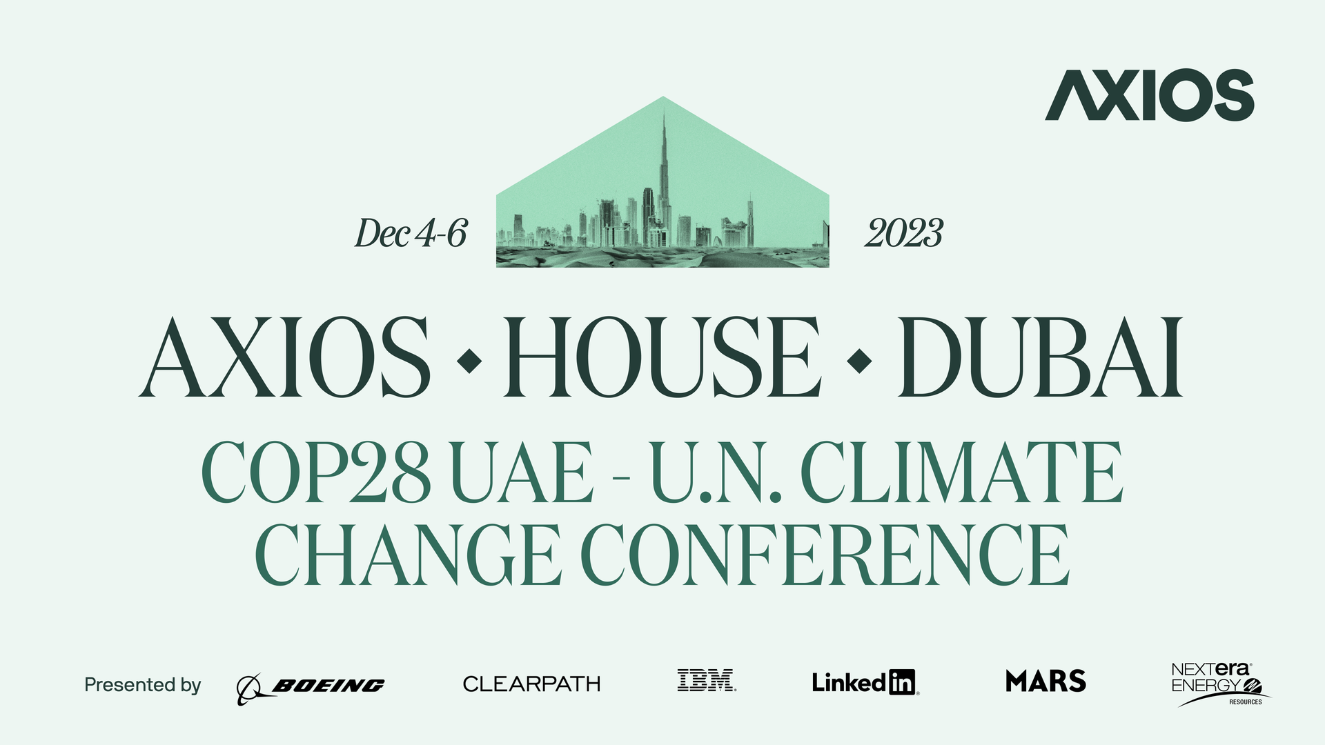 Axios House @ COP28