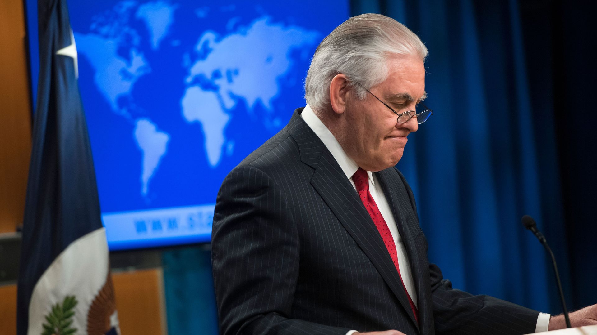 Rex Tillerson, the outgoing Secretary of State