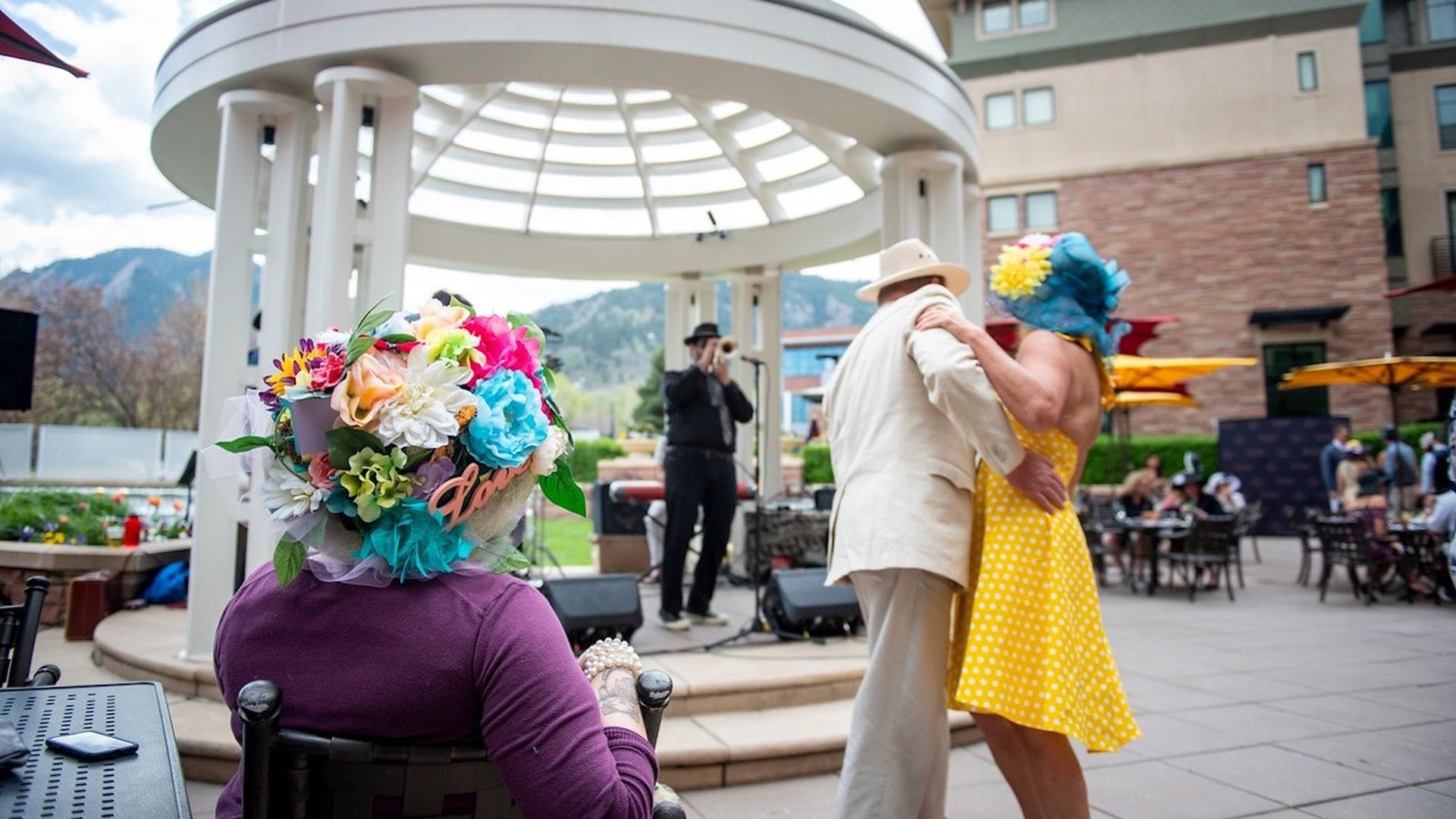 A couple dances the St Julien Hotel & Spa's annual Kentucky Derby party. Photo: Courtesy of the St Julien Hotel & Spa