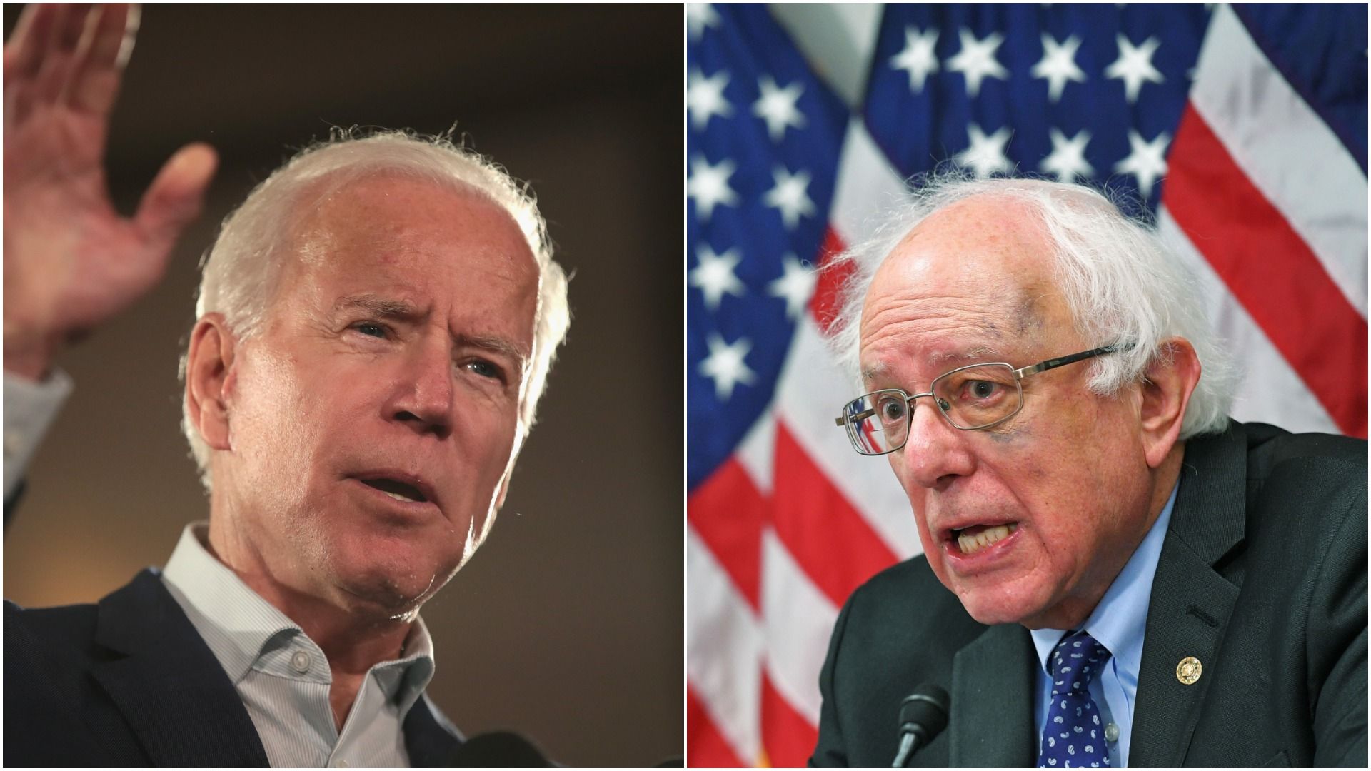 Biden and Bernie Sanders