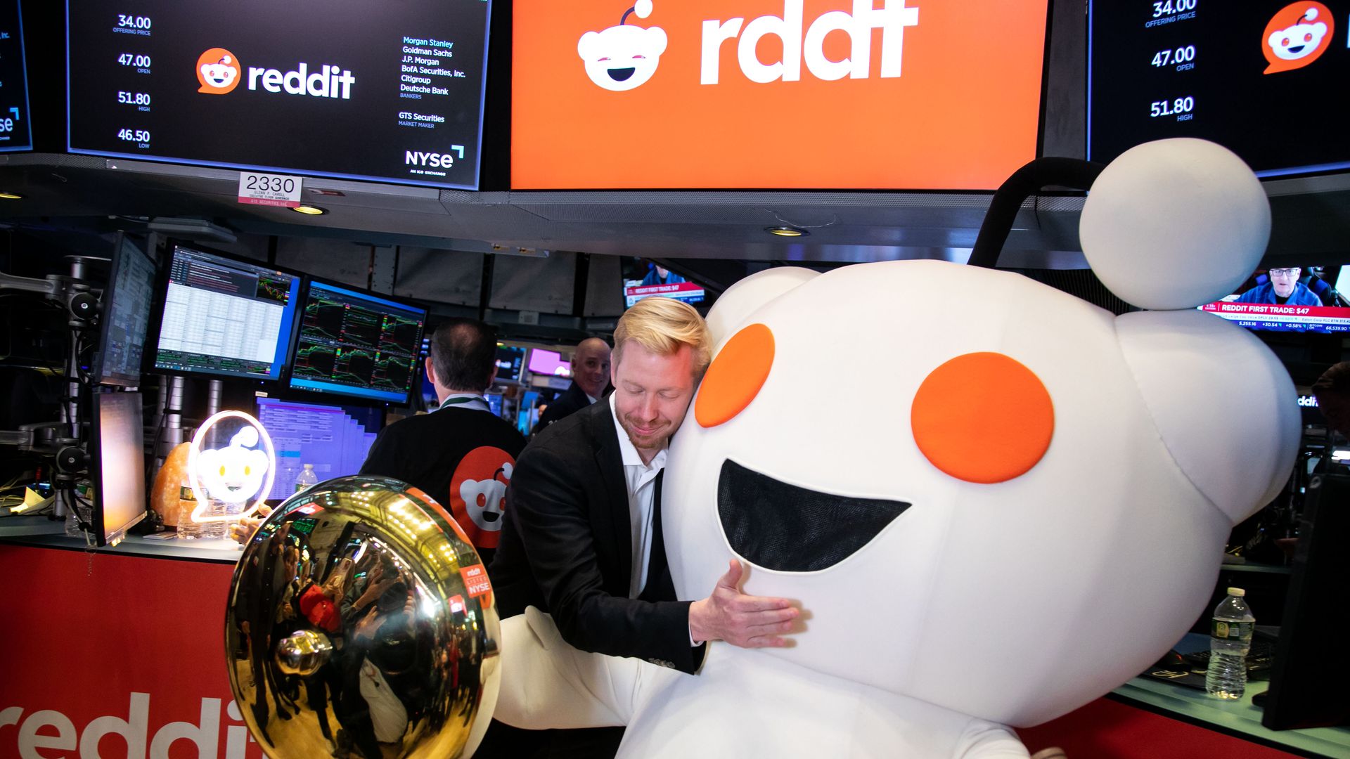 Reddit co-founder and CEO Steve Huffman at the NYSE