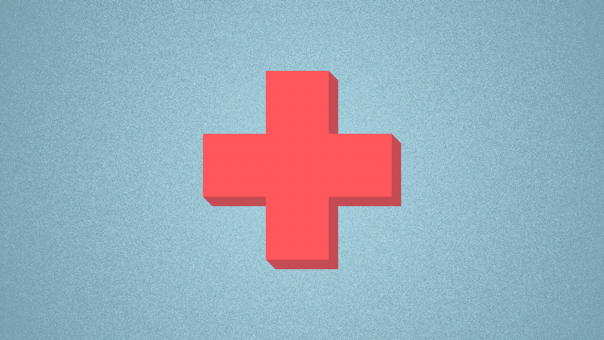 Illustration of a red cross.