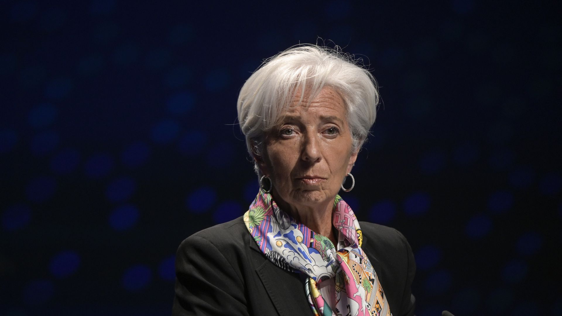 Photo of European Central Bank President Christine Lagarde.