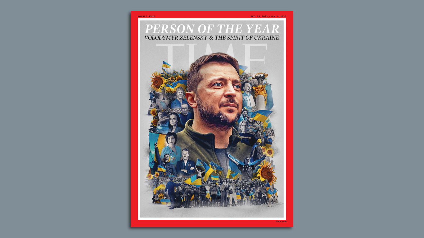 TIME Magazine PERSON OF THE YEAR- Volodymyr Zelensky Ukraine December 2022
