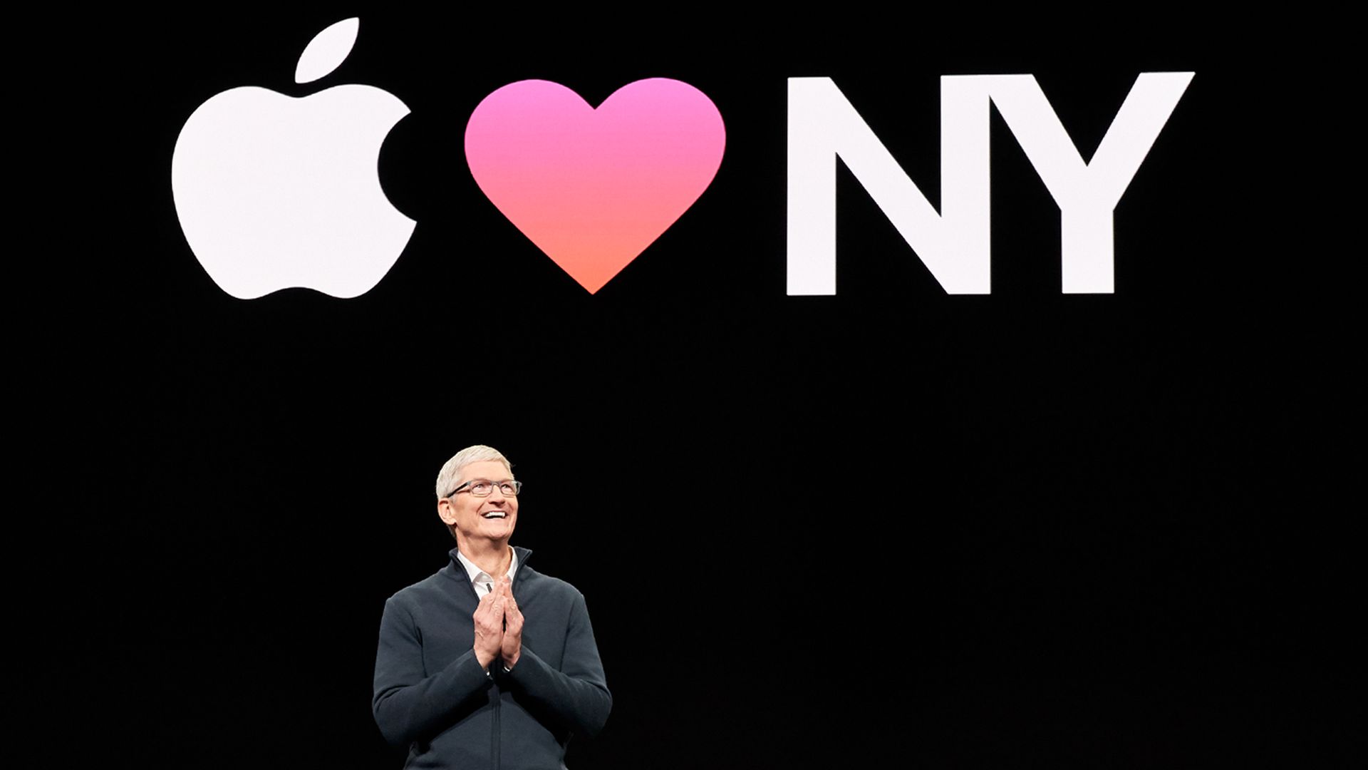 Tim Cook at Apple's Brooklyn, N.Y. event