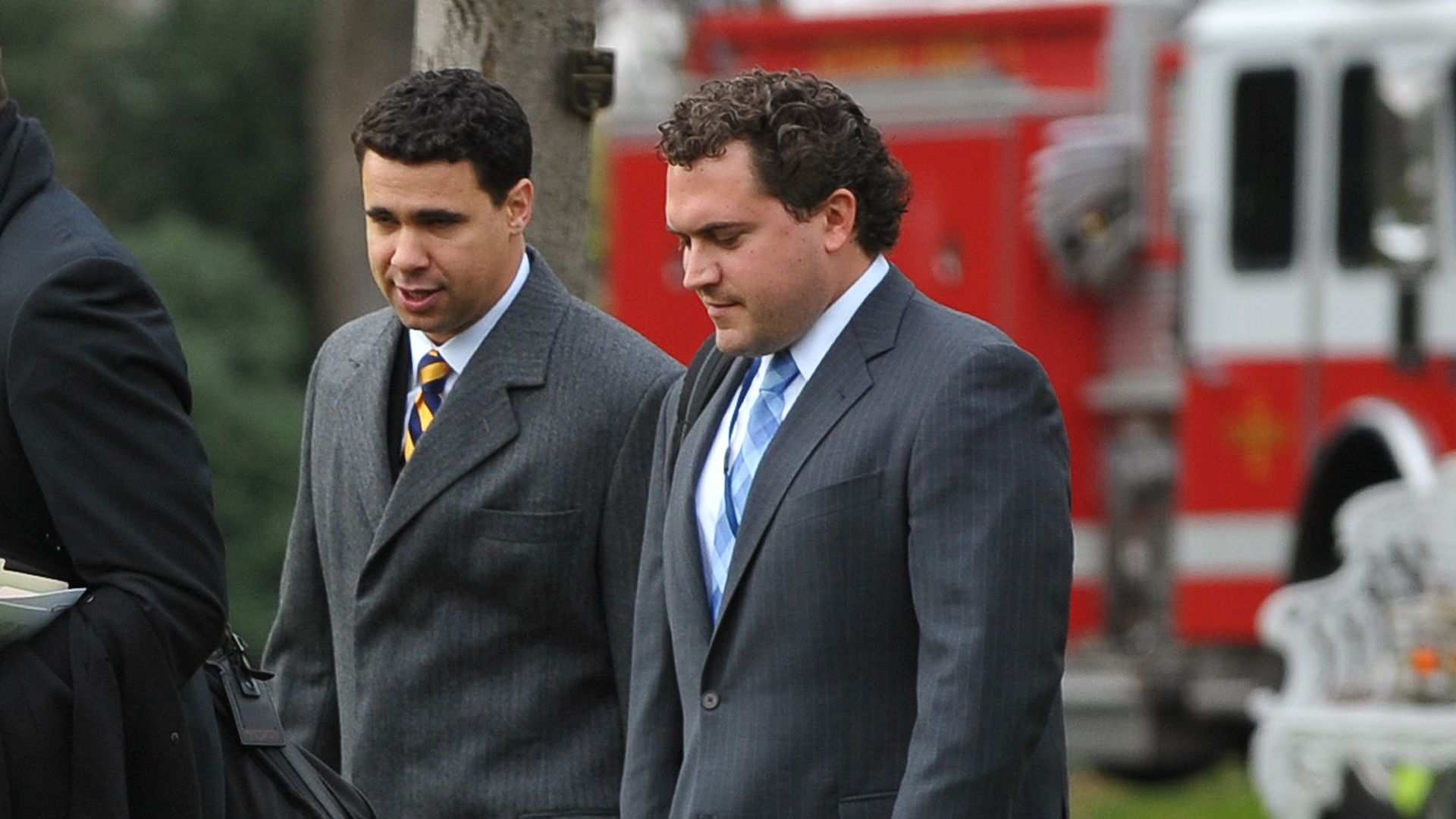 Speech writer Cody Keenan follows US President Barack Obama to board Marine One December 4, 2009 on the South Lawn of the White House