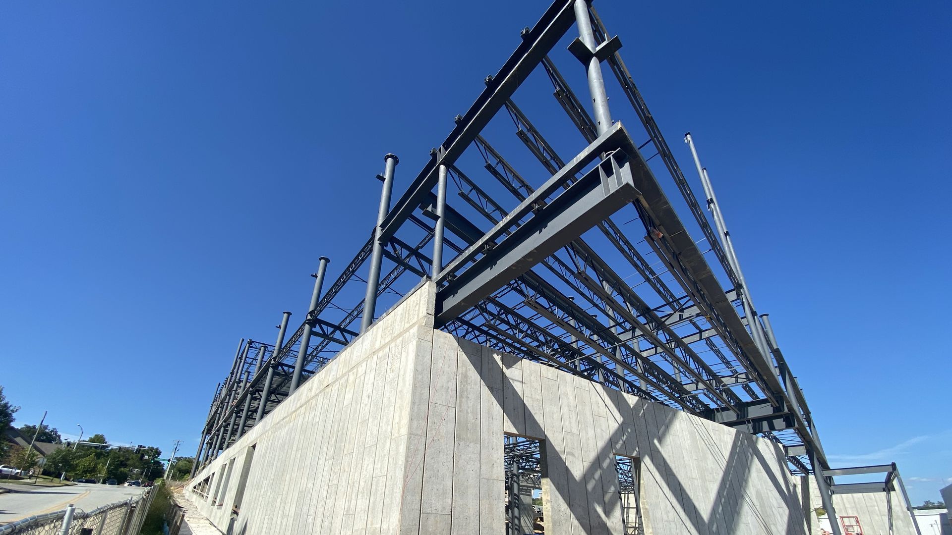 Photo of a building under construction.