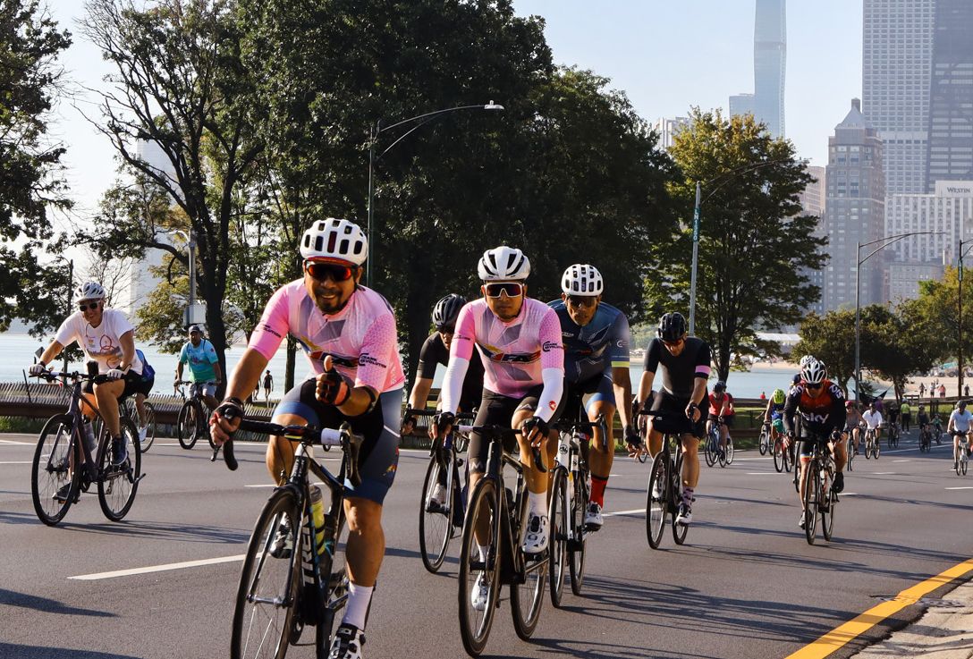 Chicago's Bike the Drive takes over Dusable Lake Shore Drive Axios