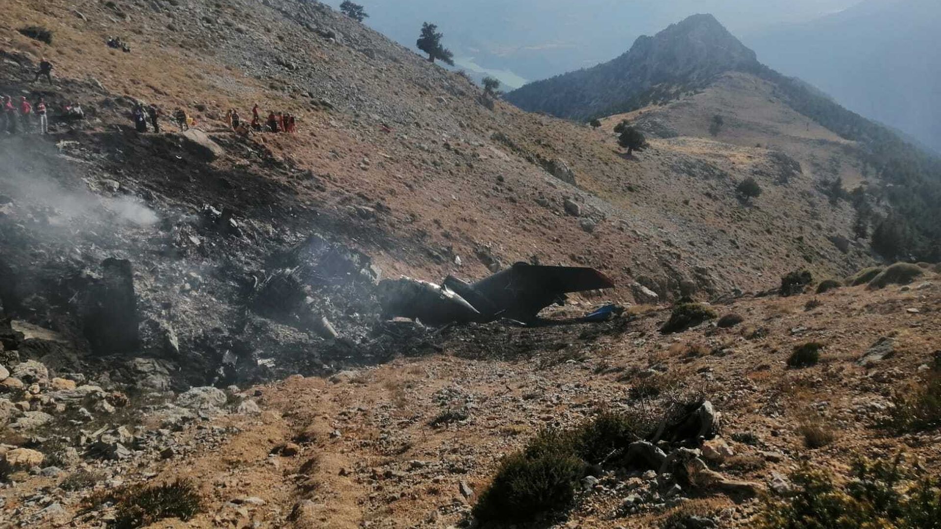 Picture of plane crash