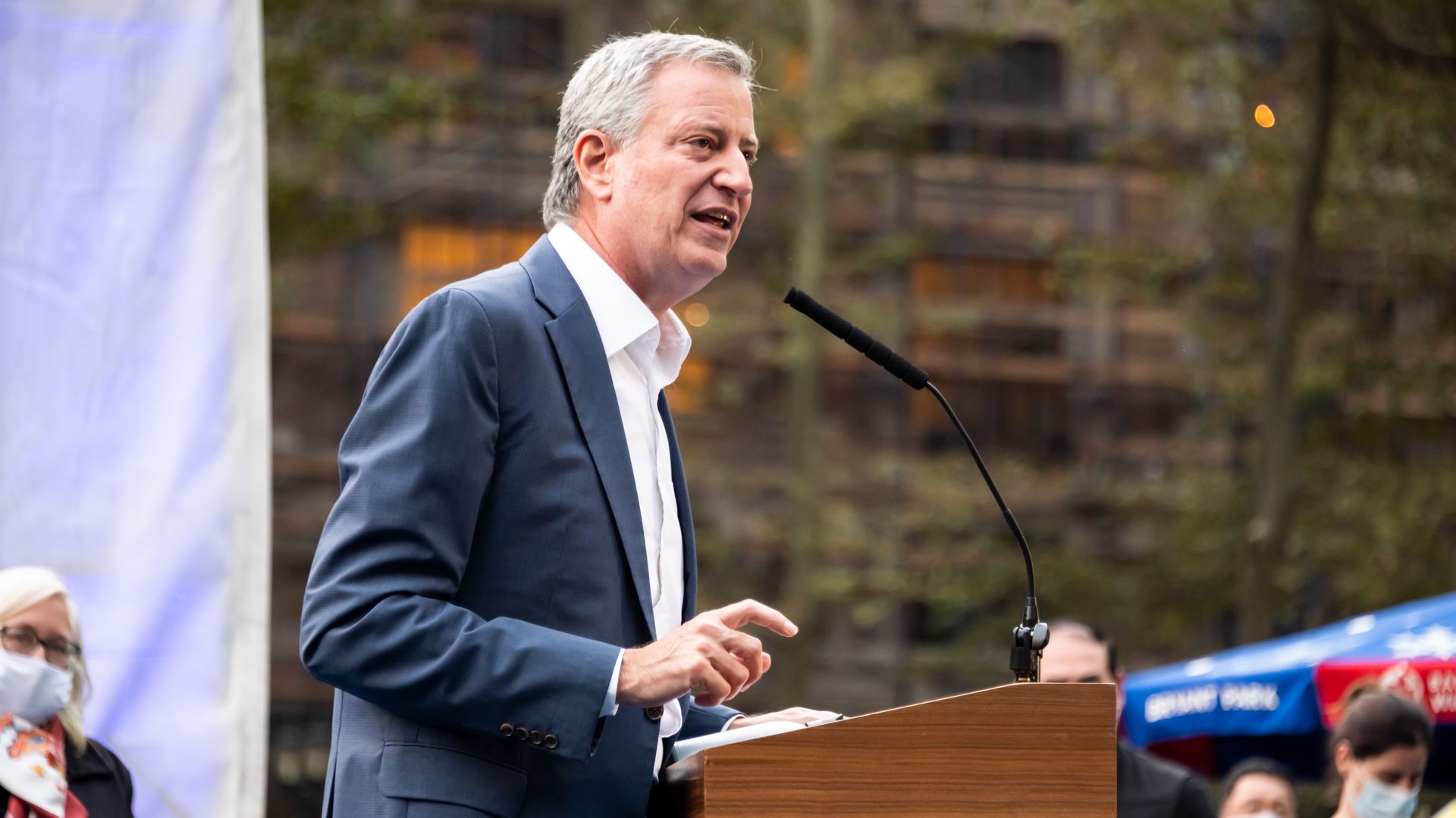 Picture of New York City mayor Bill De Blasio