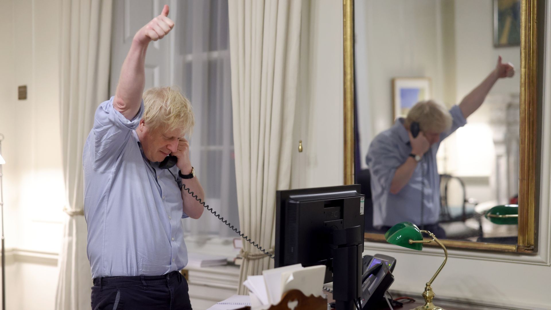 Boris Johnson speaks to Joe Biden .