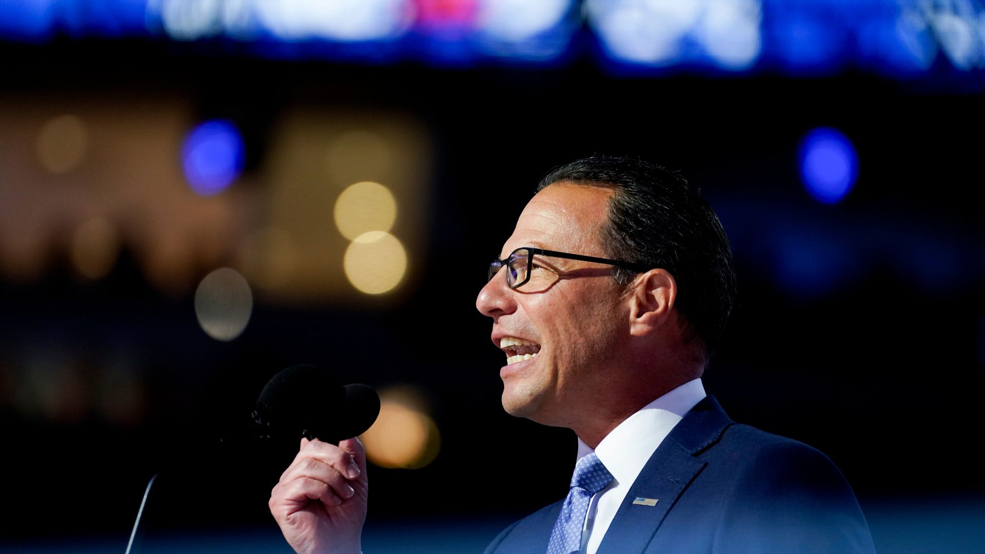 Josh Shapiro speaks at the Democratic National Convention.