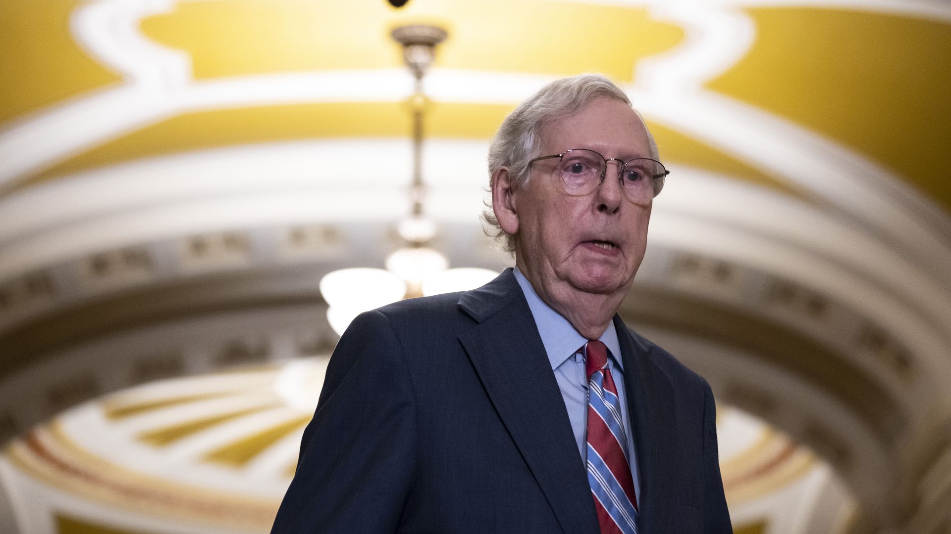 Mitch McConnell (R-KY) arrives to a news conference after a lunch meeting with Senate Republicans U.S. Capitol 26